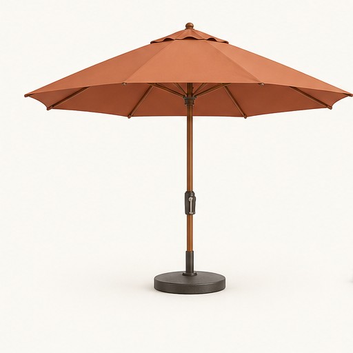 The Terrace patio umbrella illustration in Terracotta